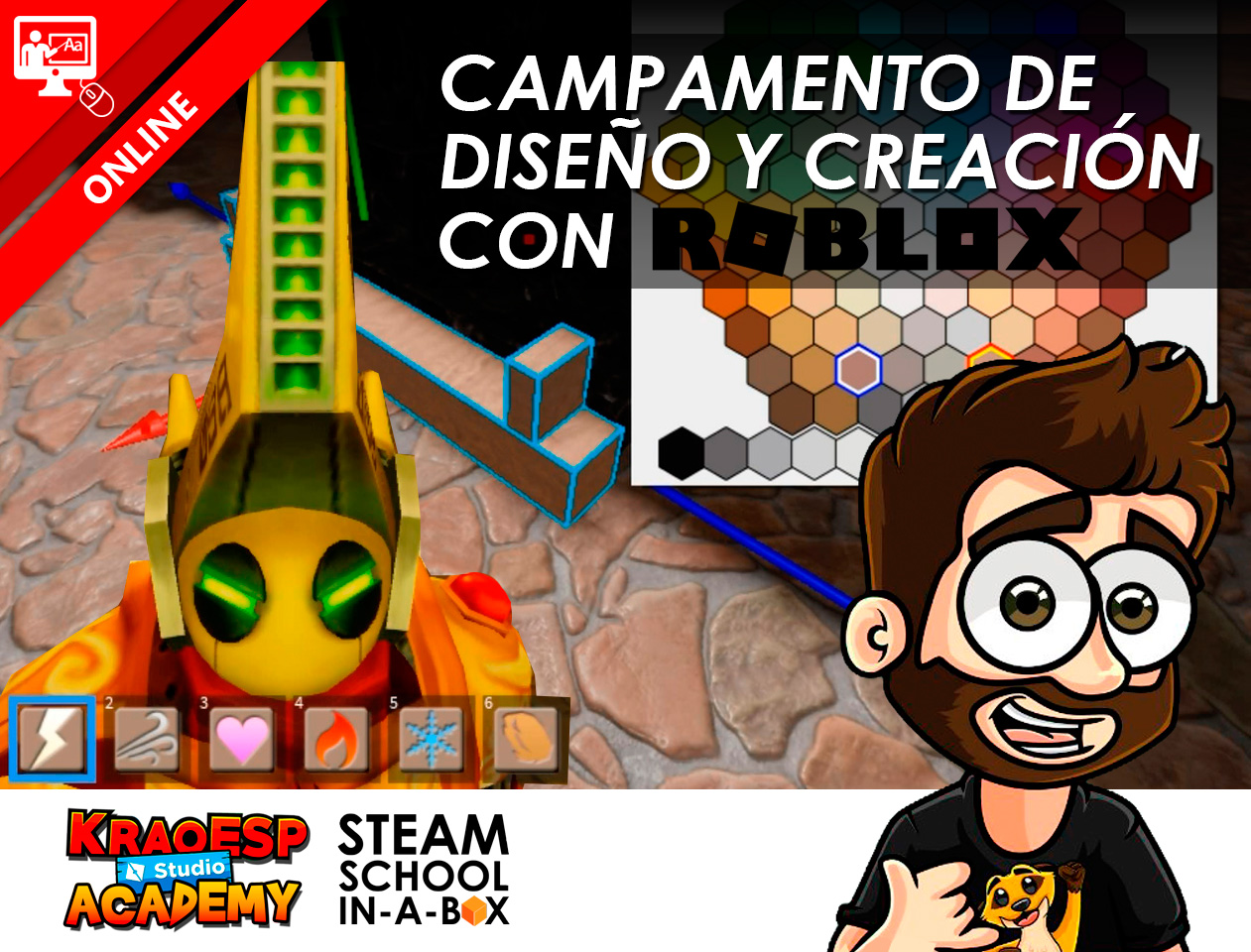 Campamento de diseño y creación con Roblox Campamento de diseño y creación con Roblox