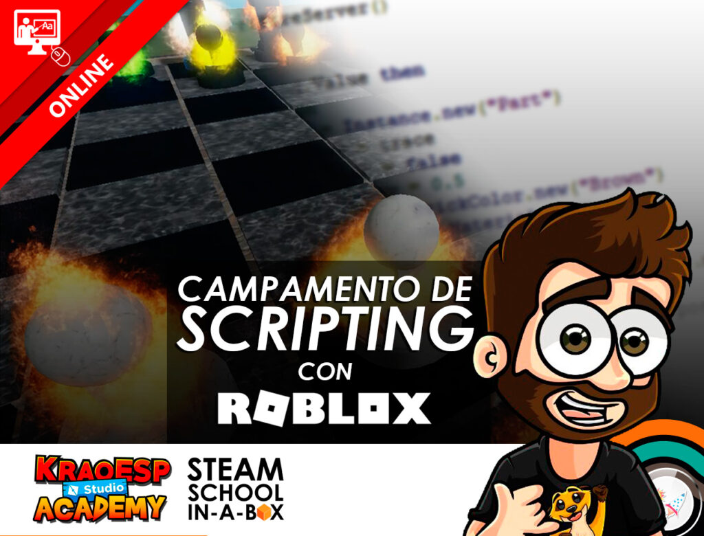 CAMPAMENTO-SCRIPTING-CON-ROBLOX-KRAO2-online Campamento de Scripting con Roblox