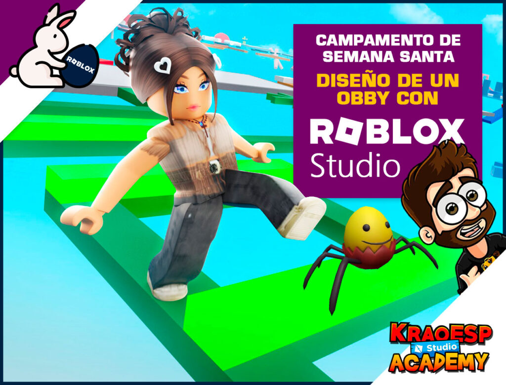 Campamento de Semana Santa: Diseño de un OBBY con Roblox Studio