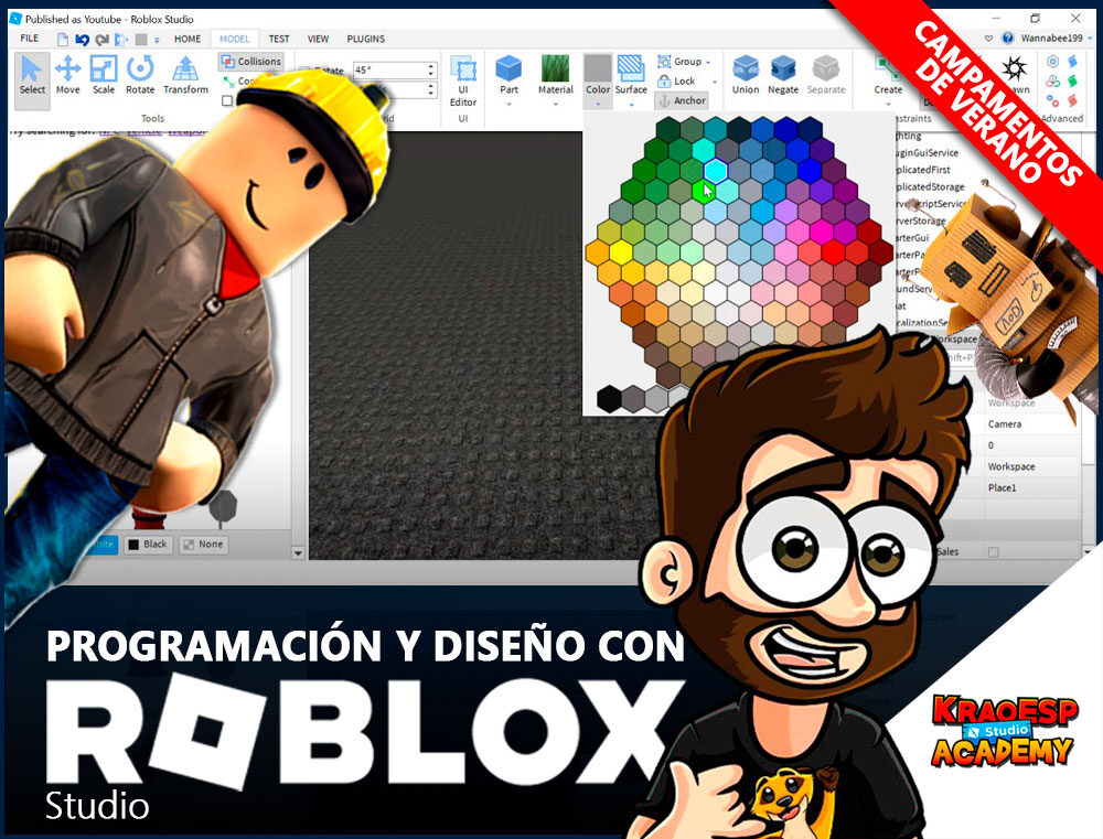 Krao Camp: Programación y Diseño con Roblox Studio